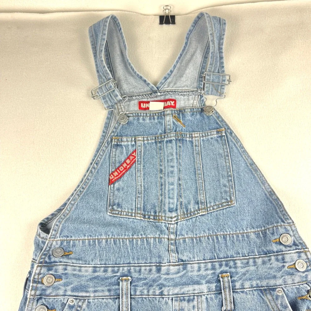 Vintage Unionbay Denim Overalls Mens Small Light Wash 90s Bib‎ Workwear